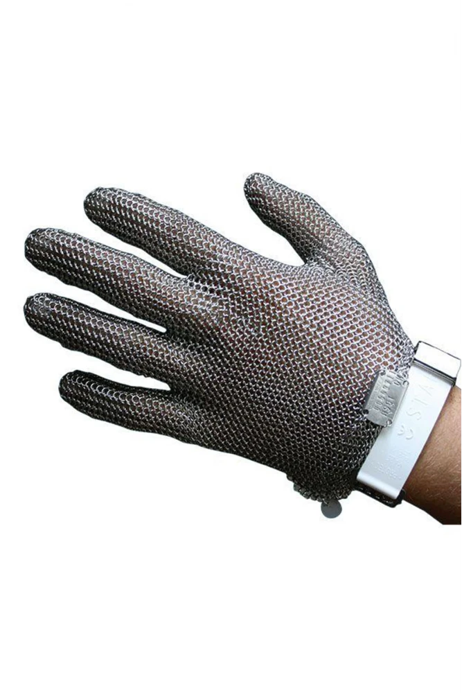 Starline Çelik Örgülü 5 Parmak Kesilmeye Dayanıklı Güvenlik Eldiveni