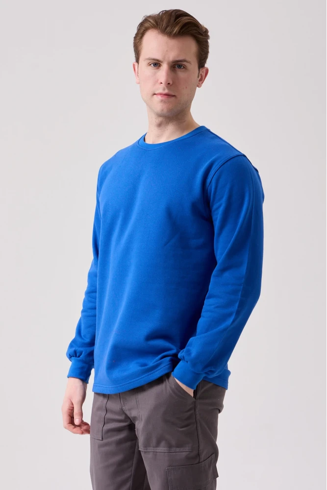 Galanthus Basic Sweatshirt - Uzun Kollu, Pamuklu, Rahat Kesim, Günlük ve İş Kullanımı İçin