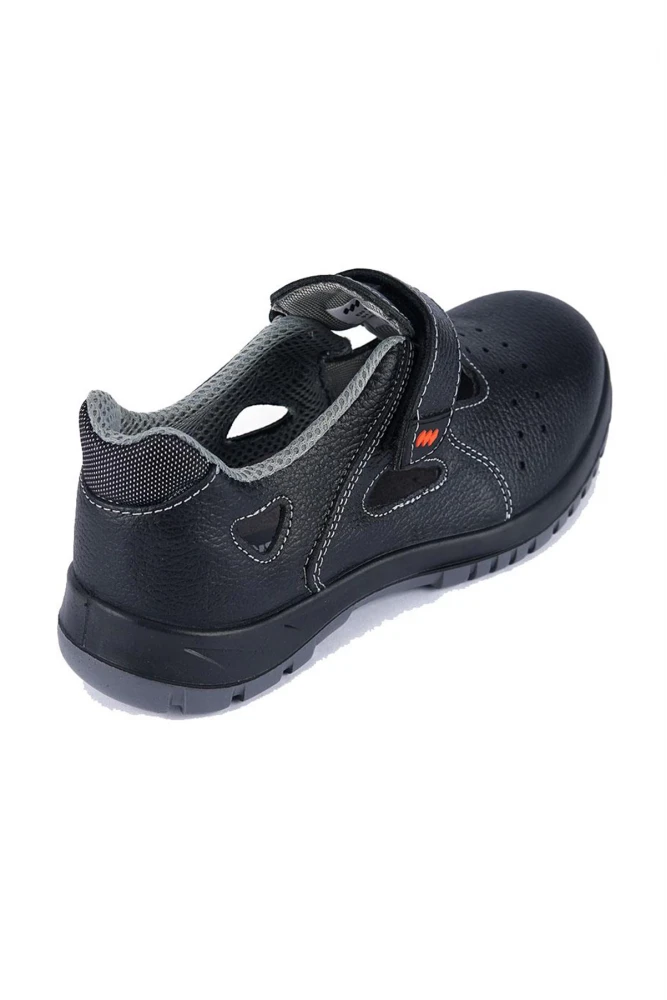 Mekap 234R Jeriko S1 Çelik Burunlu Rolax Deri Siyah İş Ayakkabısı Antistatik Kaymaz Tabanlı Model