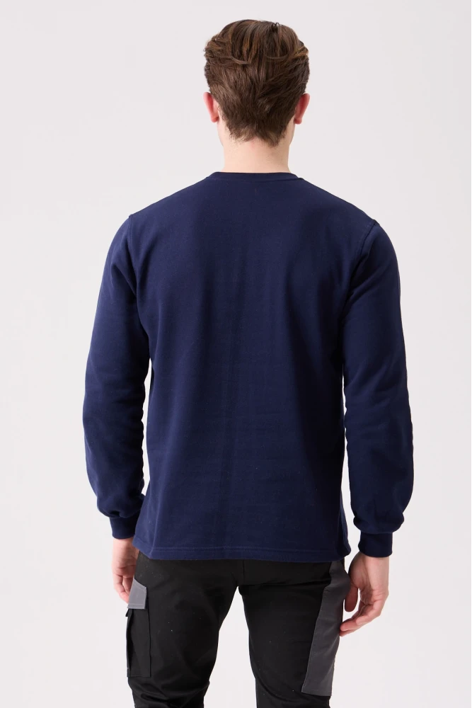 Galanthus Basic Sweatshirt - Uzun Kollu, Pamuklu, Rahat Kesim, Günlük ve İş Kullanımı İçin