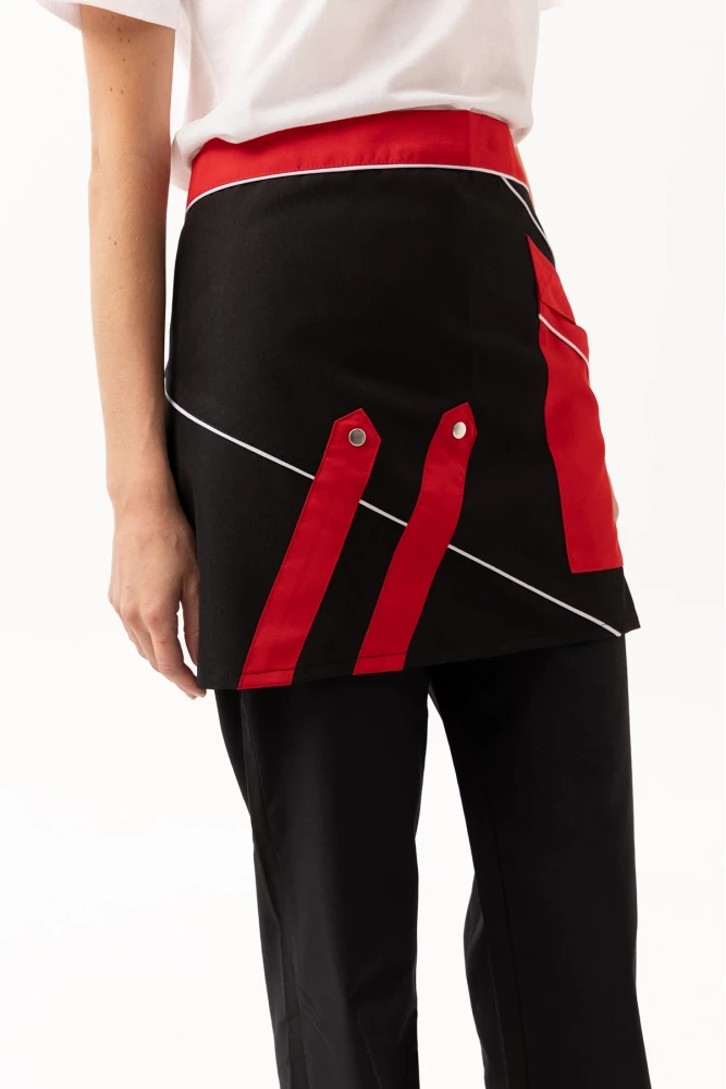 LAURUS SERVİS ÖNLÜĞÜ SİYAH-KIRMIZI-BEYAZ