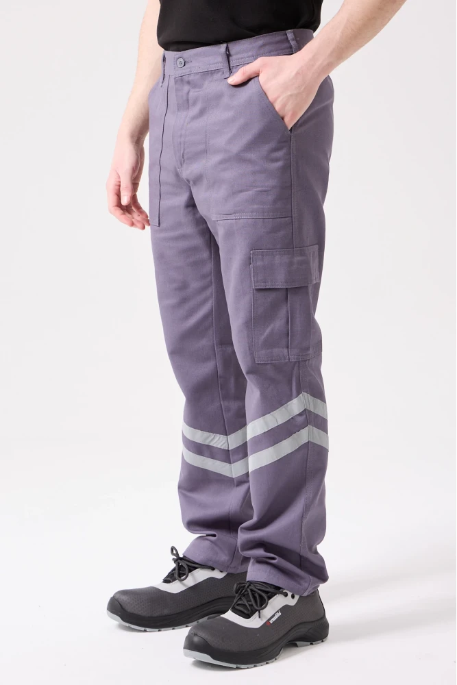 Royal Yazlık Reflektörlü İş Güvenlik Pantolonu 4 Cepli Hafif ve Dayanıklı