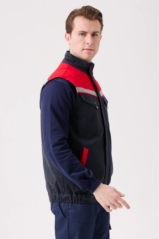 Royal Kışlık İş Yeleği - Sıcak Tutucu, Rüzgar Geçirmez, Çok Cepli ve Reflektörlü