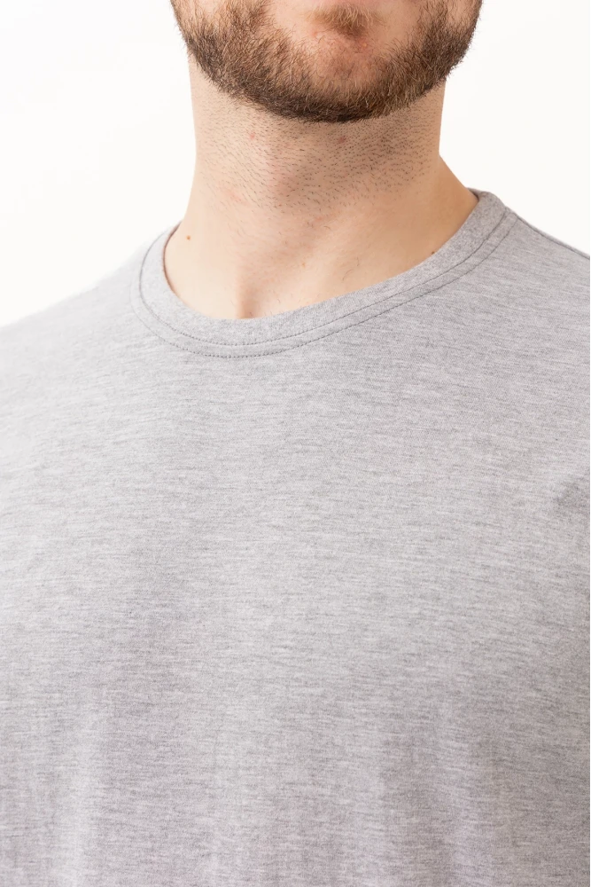 Gaura Gri Uzun Kollu Basic T-Shirt | Rahat ve Şık Tasarım | Günlük Kombinler İçin İdeal