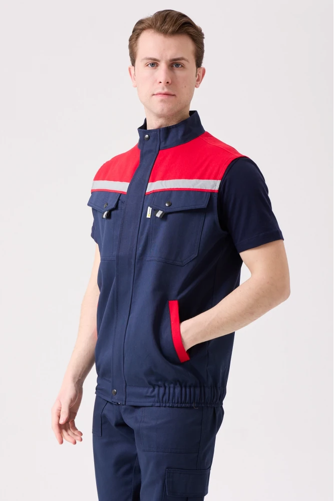 Royal Yazlık İş Yeleği - Hafif, Nefes Alabilir, Reflektörlü ve Çok Cepli