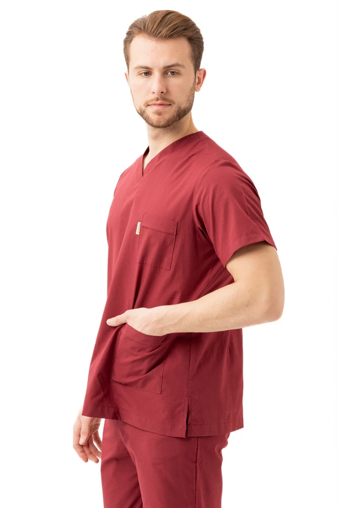 Santolina V Yaka Üniforma - Doktor, Hemşire, Sağlık Çalışanları İçin Rahat ve Dayanıklı Scrubs