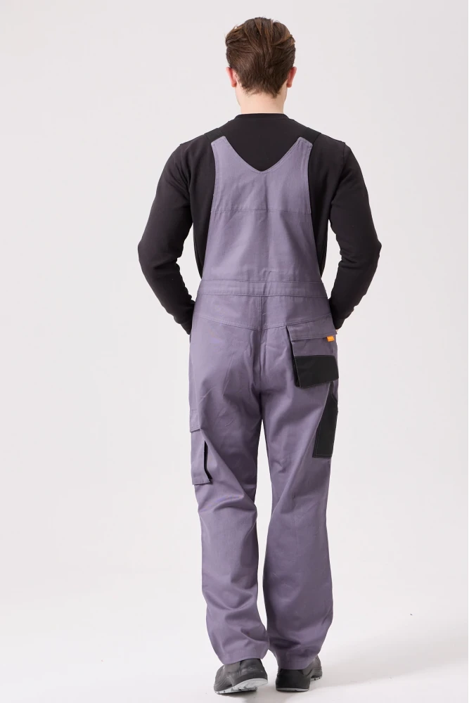 Baccata Bahçıvan Tulum Erkek İş Güvenliği Kot Salopet Dayanıklı Denim Tulum Çok Cepli