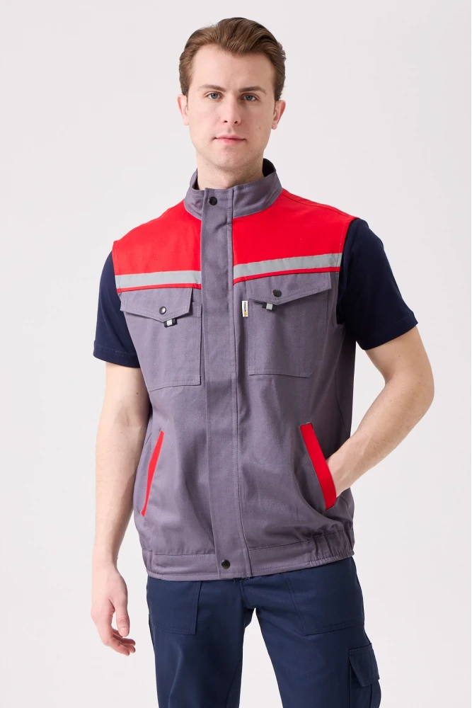 Royal Yazlık İş Yeleği - Hafif, Nefes Alabilir, Reflektörlü ve Çok Cepli