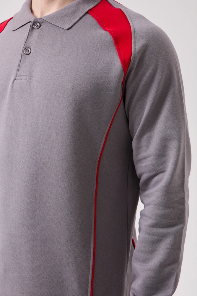 Vancelya Polo Yaka Sweatshirt - Uzun Kollu, Nefes Alabilir, İş ve Günlük Kullanım İçin