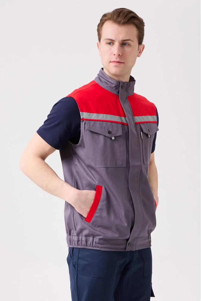 Royal Yazlık İş Yeleği - Hafif, Nefes Alabilir, Reflektörlü ve Çok Cepli