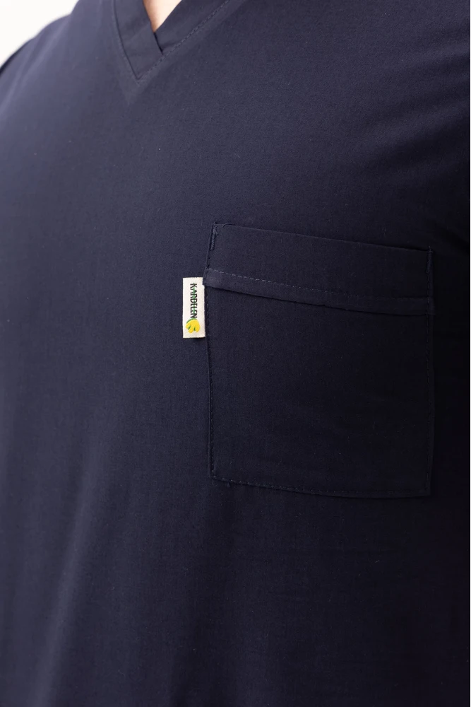 Santolina V Yaka Üniforma - Doktor, Hemşire, Sağlık Çalışanları İçin Rahat ve Dayanıklı Scrubs