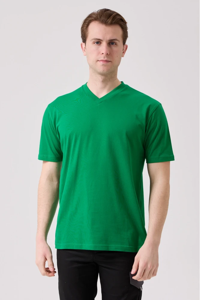 Galanthus V Yaka T-Shirt - Nefes Alabilir, Rahat ve Şık Tasarım