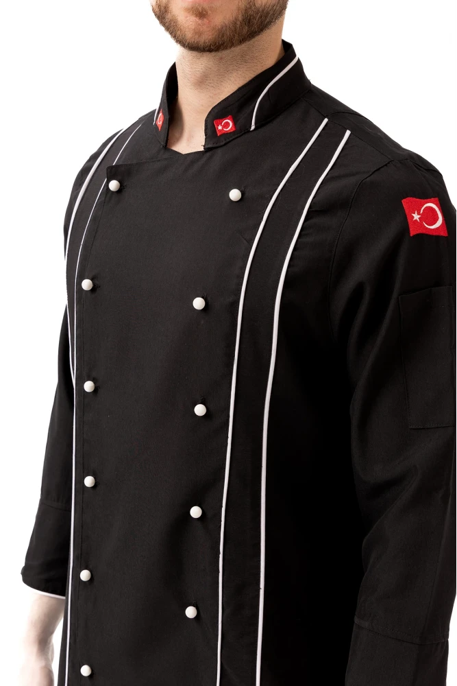 Hispanica Şef Aşçı Ceketi - Profesyonel, Nefes Alabilir, Şık ve Dayanıklı Mutfak Ceketi