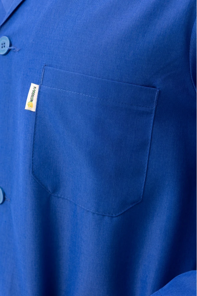 Vanessa Erkek Önlük Klasik Yaka Uzun Kollu Dayanıklı ve Rahat İş Önlüğü