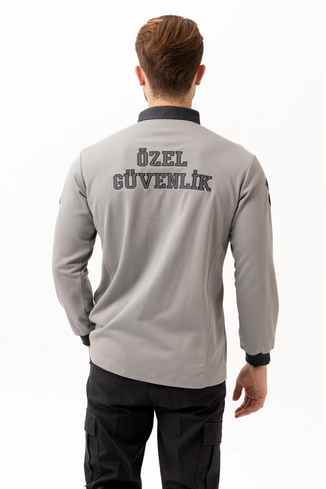 Özel Güvenlik Armalı Uzun Kollu Polo Tişört Profesyonel Görünüm ve Konfor
