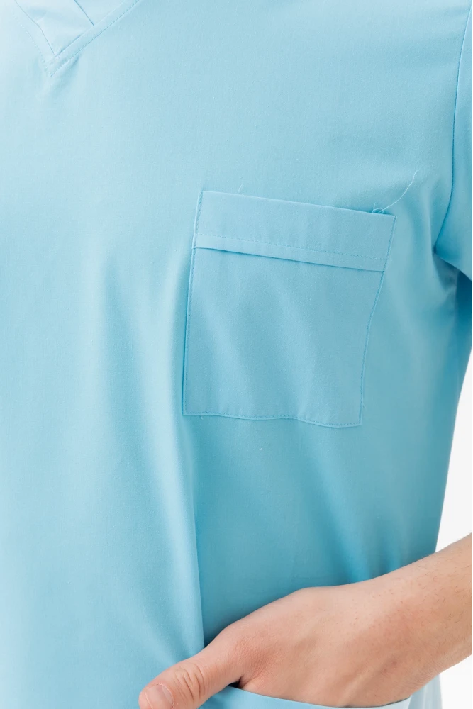 Santolina V Yaka Üniforma - Doktor, Hemşire, Sağlık Çalışanları İçin Rahat ve Dayanıklı Scrubs