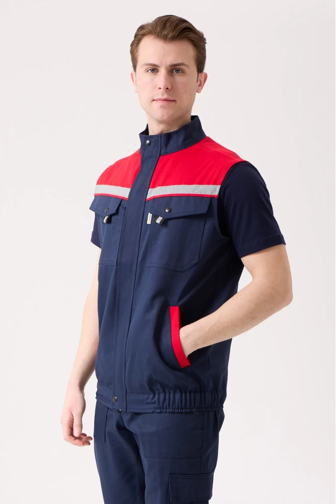 Royal Yazlık İş Yeleği - Hafif, Nefes Alabilir, Reflektörlü ve Çok Cepli