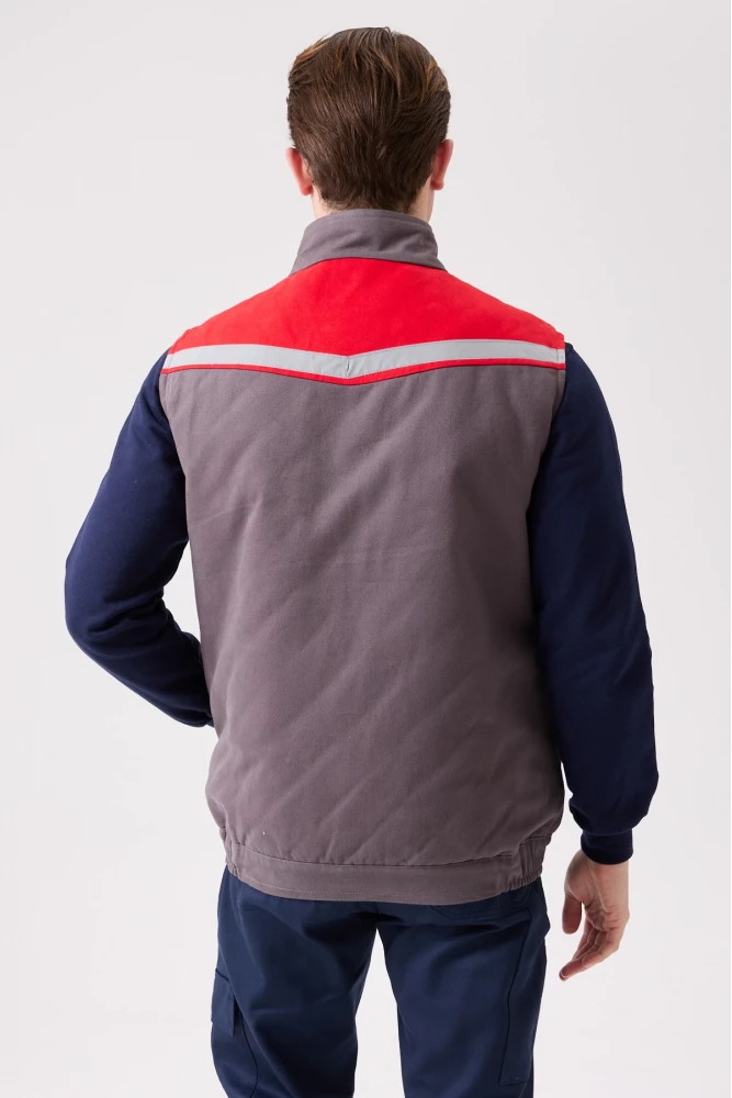 Royal Kışlık İş Yeleği - Sıcak Tutucu, Rüzgar Geçirmez, Çok Cepli ve Reflektörlü