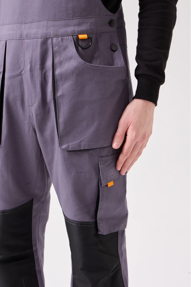 Baccata Bahçıvan Tulum Erkek İş Güvenliği Kot Salopet Dayanıklı Denim Tulum Çok Cepli