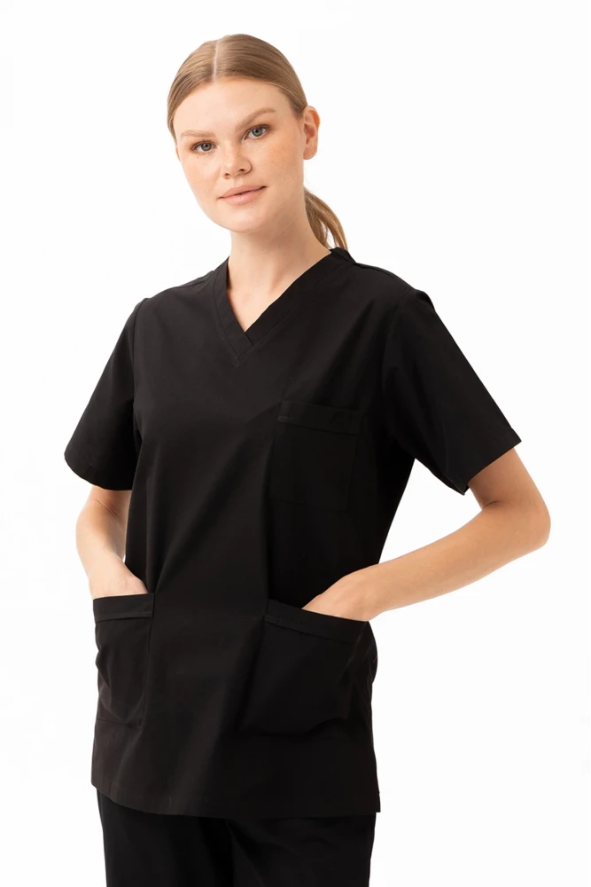 Santolina V Yaka Üniforma - Doktor, Hemşire, Sağlık Çalışanları İçin Rahat ve Dayanıklı Scrubs