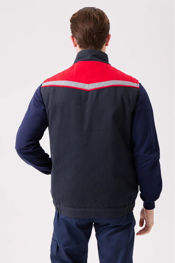 Royal Kışlık İş Yeleği - Sıcak Tutucu, Rüzgar Geçirmez, Çok Cepli ve Reflektörlü