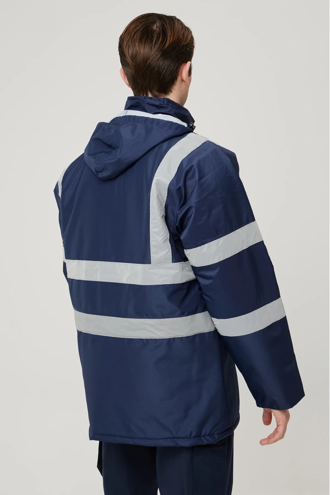 Salix Oxford Reflektörlü İş Güvenliği Parkası - Su ve Rüzgar Geçirmez, Soğuk Havalara Dayanıklı Mont