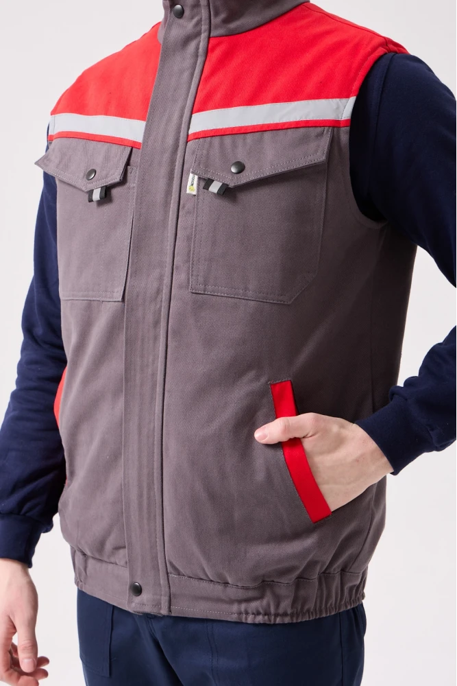 Royal Kışlık İş Yeleği - Sıcak Tutucu, Rüzgar Geçirmez, Çok Cepli ve Reflektörlü