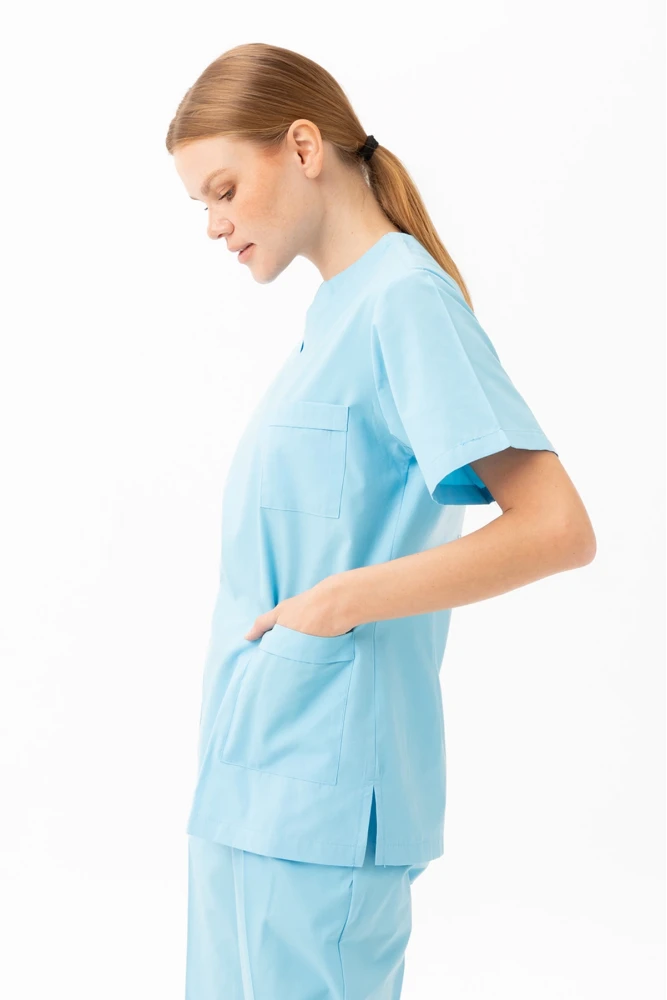 Santolina V Yaka Üniforma - Doktor, Hemşire, Sağlık Çalışanları İçin Rahat ve Dayanıklı Scrubs