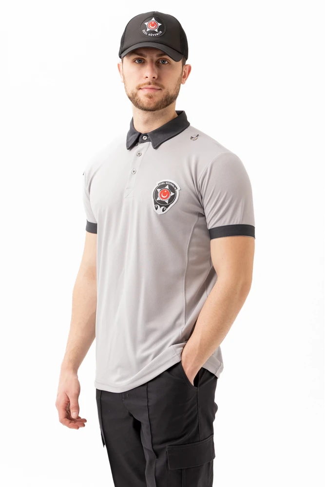 MÜNİH GÜVENLİK T-SHİRT UNİSEX | Güvenlik Görevlisi Polo Yaka Tişört, Personel Üniforma, İş Kıyafeti