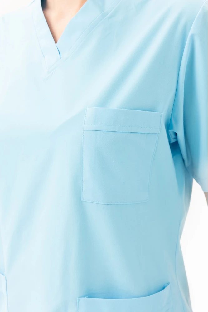 Santolina V Yaka Üniforma - Doktor, Hemşire, Sağlık Çalışanları İçin Rahat ve Dayanıklı Scrubs