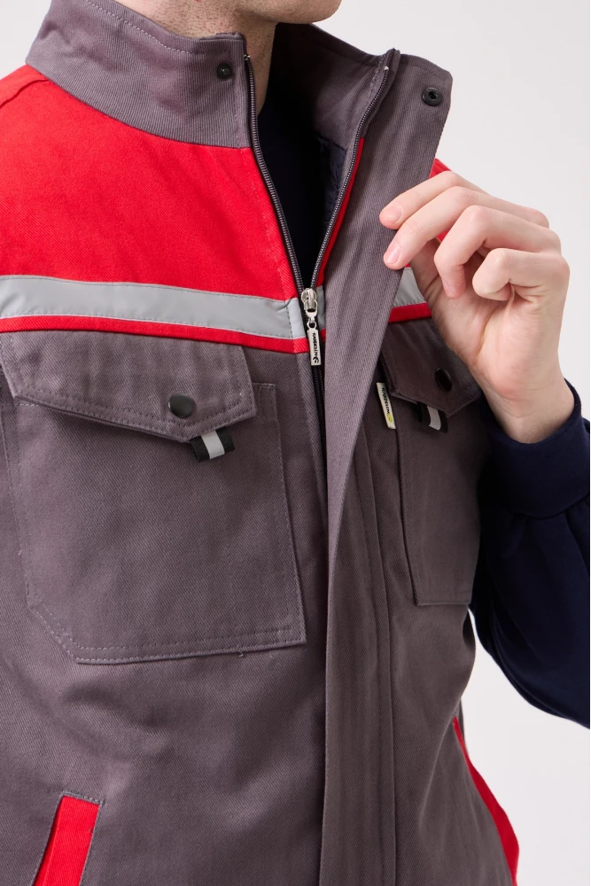 Royal Kışlık İş Yeleği - Sıcak Tutucu, Rüzgar Geçirmez, Çok Cepli ve Reflektörlü