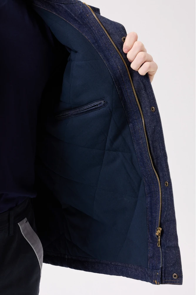 Buhara Mont Kot Kumaş Reflektörlü İş Montu Kışlık Erkek Soğuk Hava Dayanıklı Dış Giyim