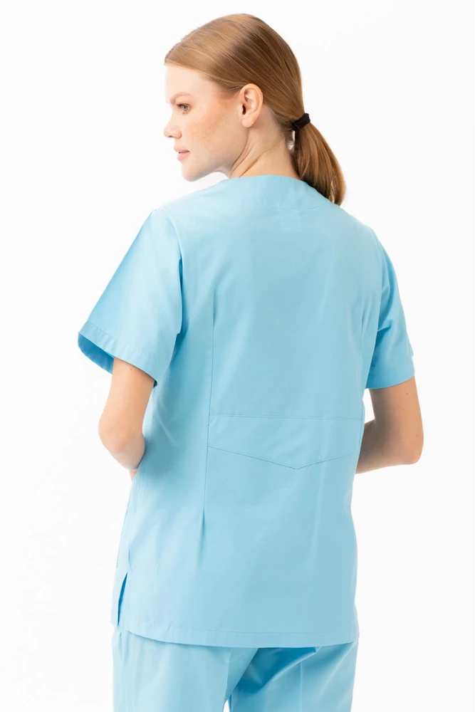 Santolina V Yaka Üniforma - Doktor, Hemşire, Sağlık Çalışanları İçin Rahat ve Dayanıklı Scrubs