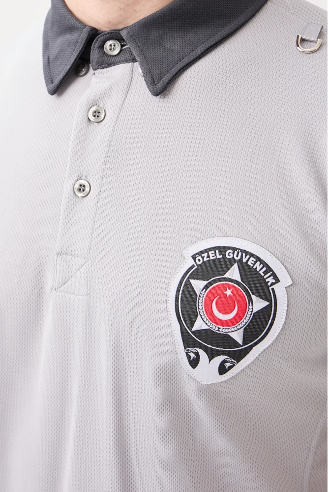 Özel Güvenlik Kısa Kollu Polo Tişört Armalı Profesyonel ve Şık Tasarım