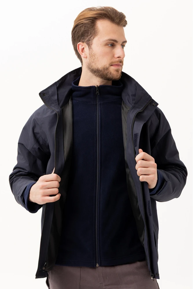 Davraz 3N1 Parka – Çıkarılabilir İç Polar, Suya & Rüzgâra Dayanıklı, Kışlık Erkek Parka