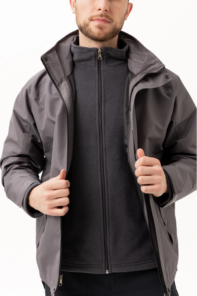 Davraz 3N1 Parka – Çıkarılabilir İç Montlu, Suya & Rüzgâra Dayanıklı, Kışlık Erkek Parka