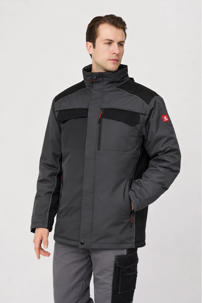 ALLİUM RİPSTOP PARKA K.GRİ-SİYAH