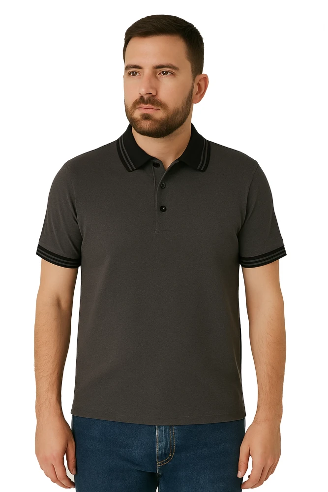 Biloba Polo Yaka T-Shirt - Elegant, Atmungsaktiv, Baumwoll, Für Alltag und Beruf