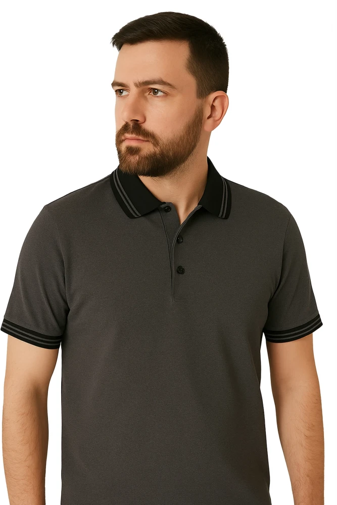 Biloba Polo Yaka T-Shirt - Elegant, Atmungsaktiv, Baumwoll, Für Alltag und Beruf