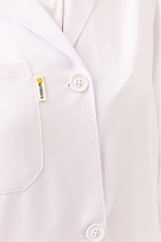 Cordata Kadın Beyaz Doktor Hemşire Laboratuvar Önlüğü Şık Dayanıklı ve Konforlu