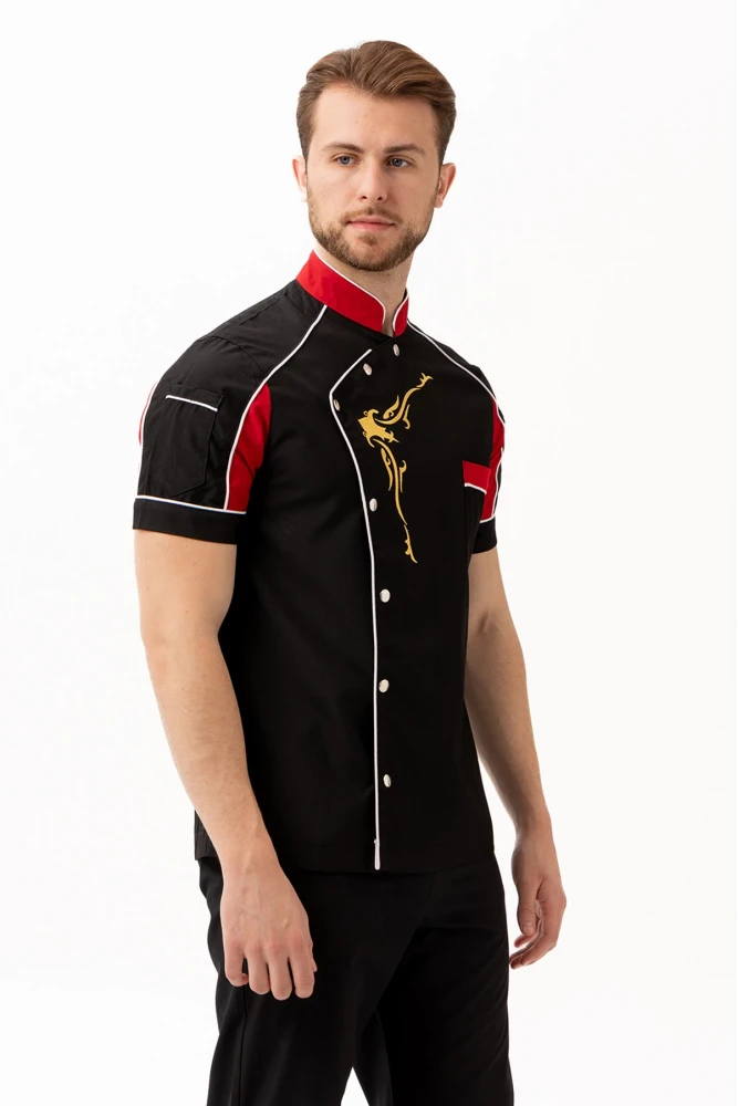 Evereste Kısa Kollu Şef Aşçı Ceketi - Nefes Alabilir, Hafif ve Şık Tasarım