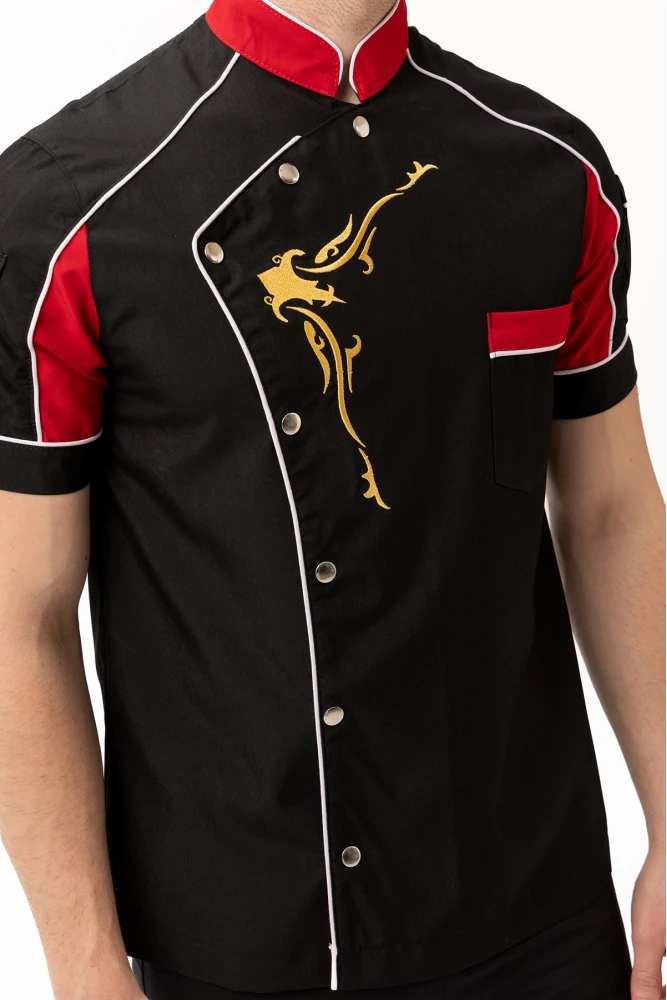 Evereste Kısa Kollu Şef Aşçı Ceketi - Nefes Alabilir, Hafif ve Şık Tasarım