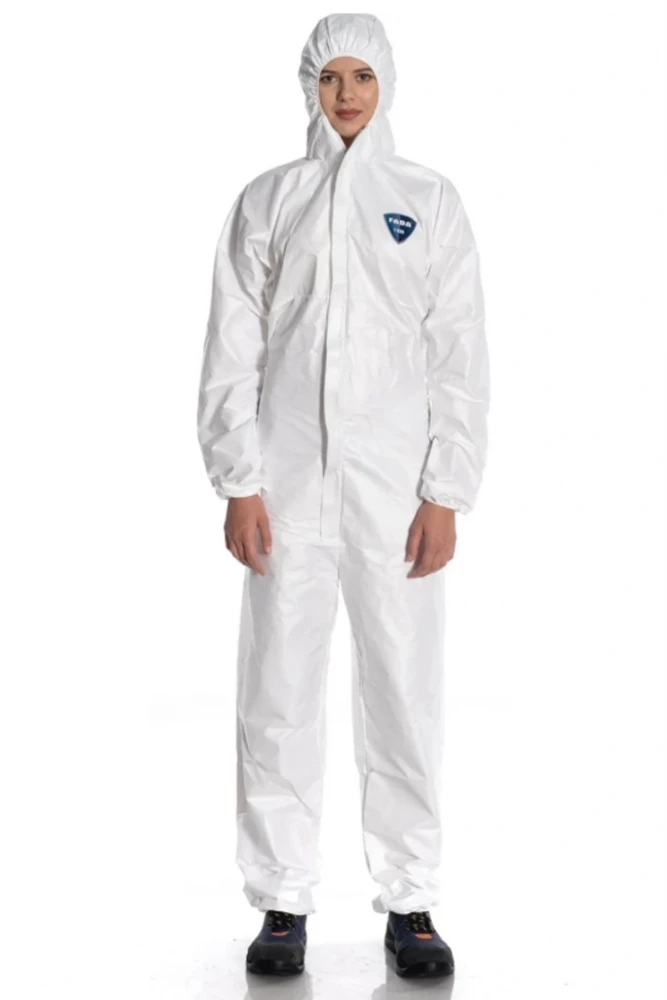 Faba T-530 Tip 5 6B Koruyucu Tulum Antistatik Nefes Alabilir Tek Kullanımlık Tulum