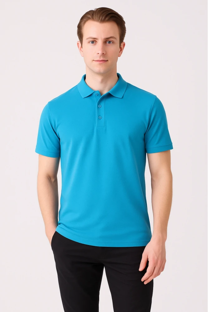 GALANTHUS POLO T-SHIRT TURQUOISE