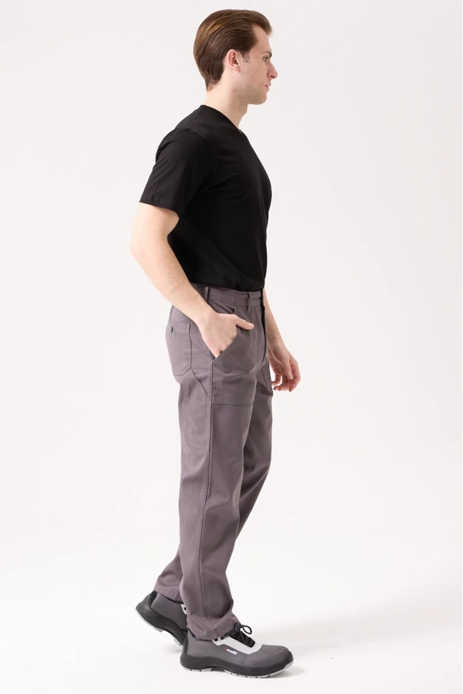 GALANTHUS TECHNİC PANTOLON Erkek Gri Kargo Cepli Rahat Kalıp Dayanıklı İş Pantolonu
