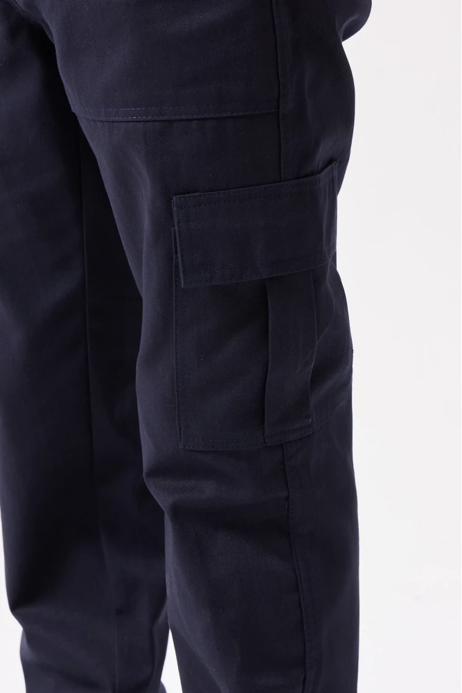 GALANTHUS TECHNİC PANTOLON Herren Dunkelblau Cargo Taschen Bequeme Passform Haltbare Arbeitshose