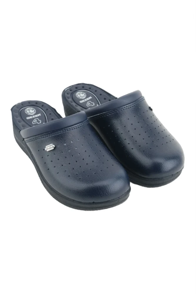 Gezer Sabo Terlik 4 Nokta Destekli Ortopedik Hemşire Aşçı Terliği Lacivert