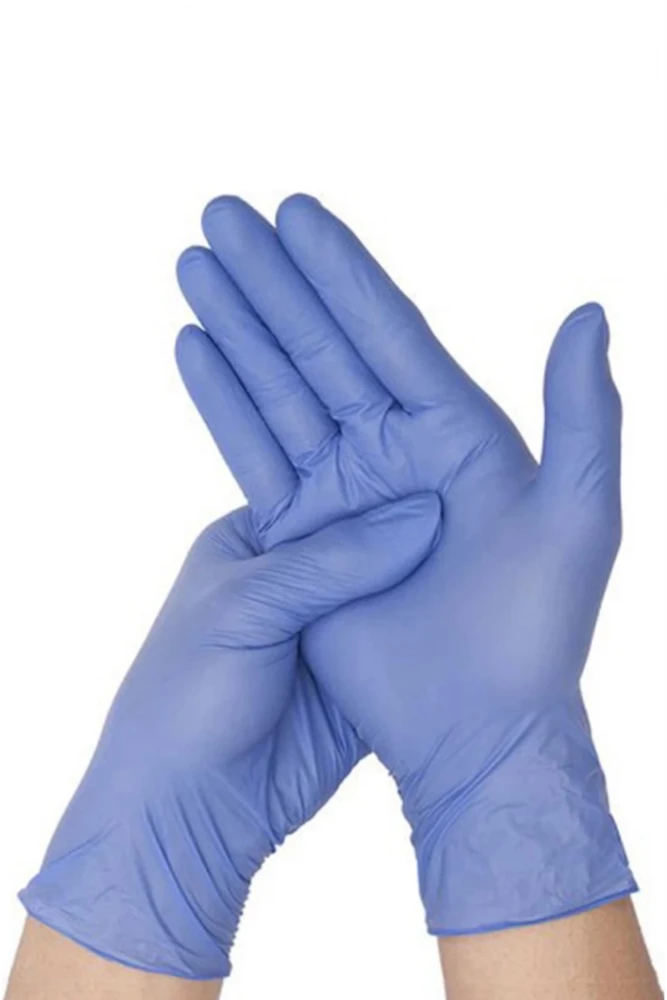 Koin Medikal Mavi Nitril Eldiven | Pudrasız, Tek Kullanımlık, Muayene Eldiveni (100’lü Kutu)