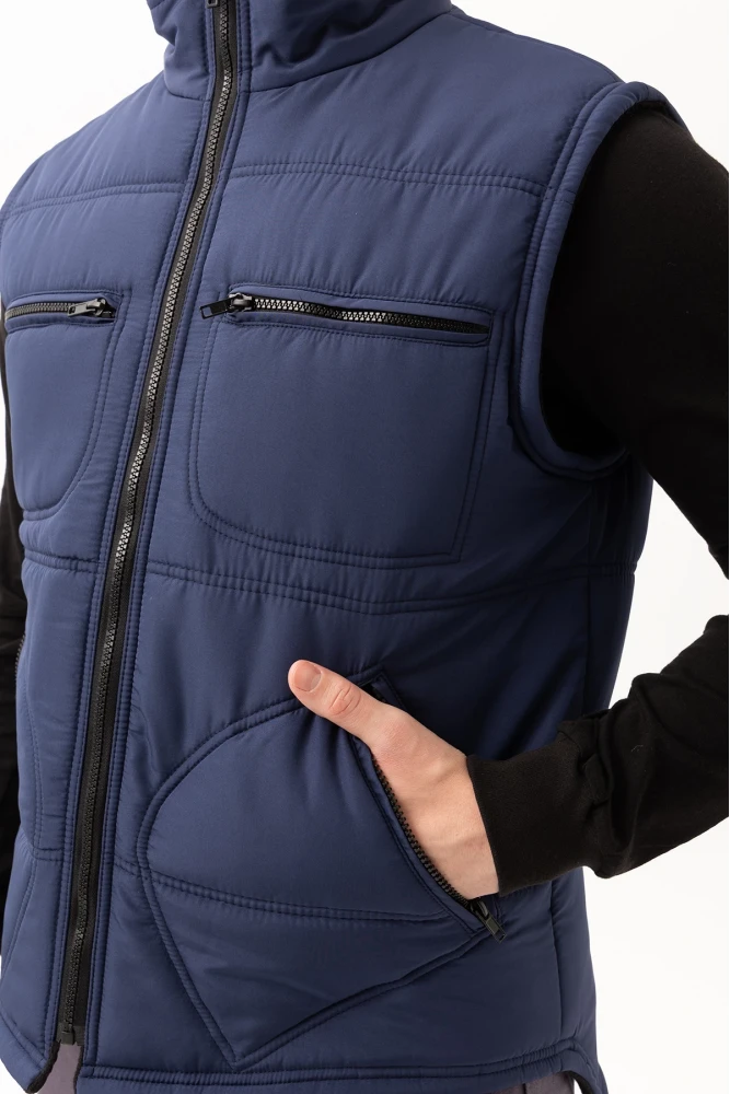 Melesa Kışlık İş ve Outdoor Yelek - Suya Dayanıklı, Sıcak Tutucu, Çok Cepli