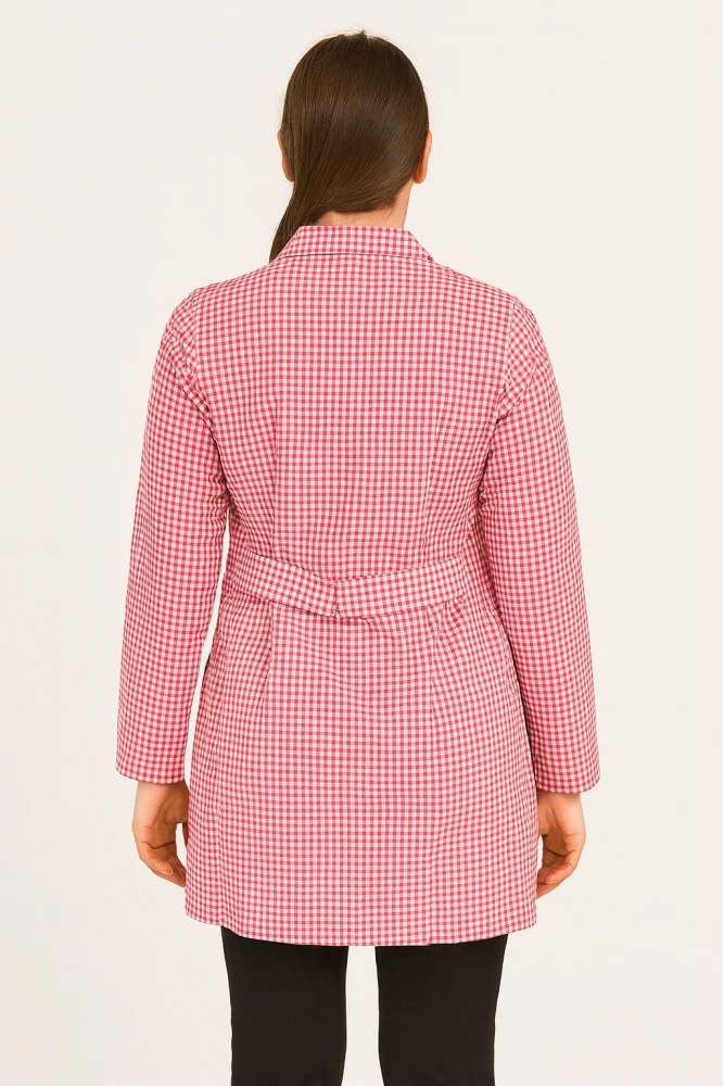 Pötikare Desenli Uzun Kollu Kadın Çalışma Önlüğü – Rahat, Dayanıklı ve Şık Model